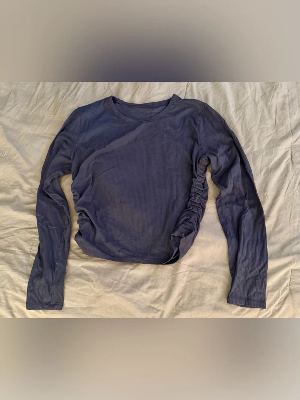 Lululemon Long Sleeve Side-Ruche Top - Black